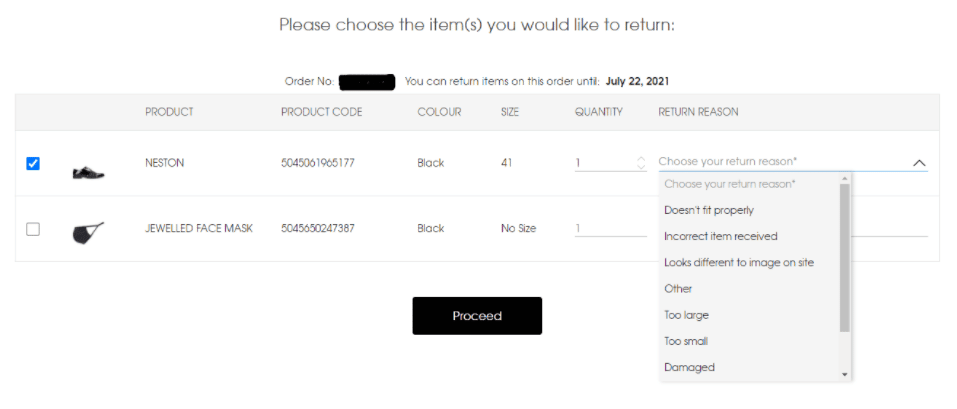 How to book a return on our Returns Portal